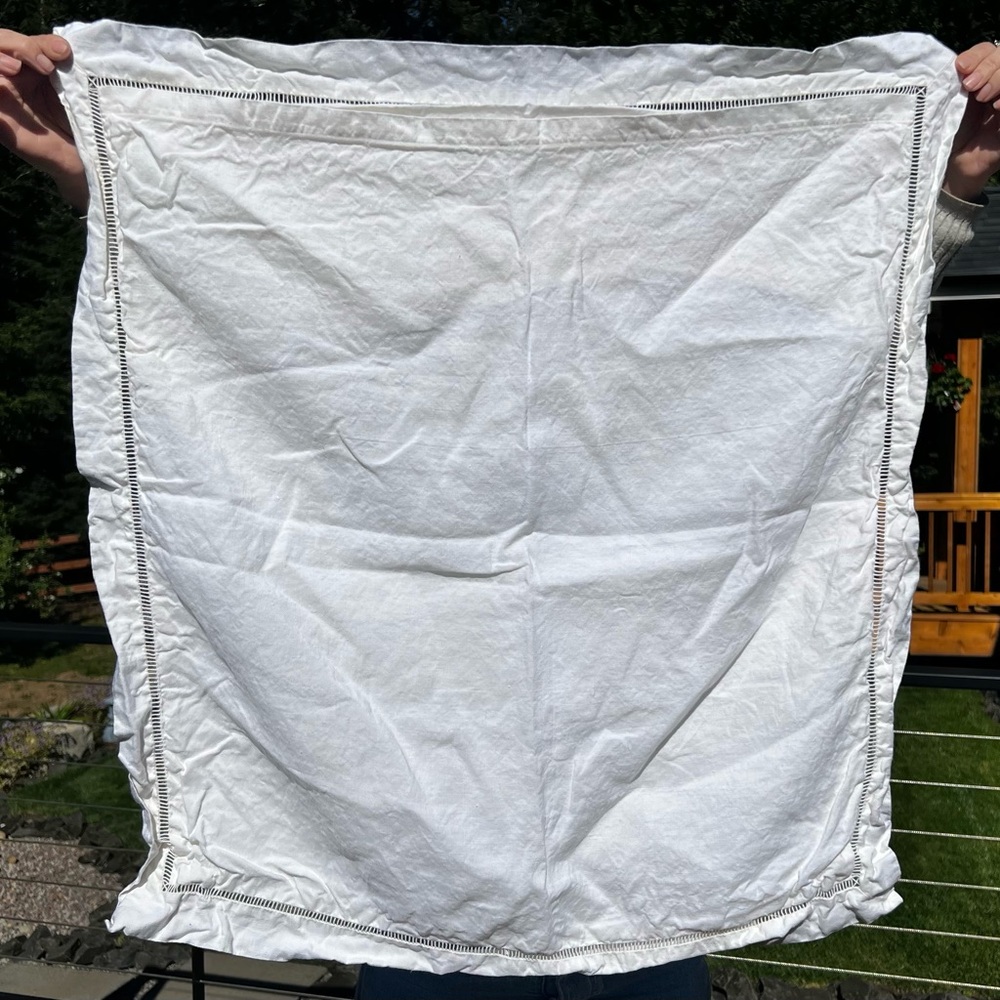 RARE Set of 3 Bragard Linen Shams Made in France 100% Linen Oversized 20x30